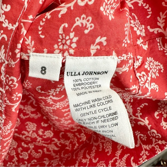 ULLA JOHNSON ELM TOP - POPPY FLORAL - Picture 7 of 7